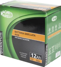 Magneti marelli batteria moto e scooter 12ah 12v 150a tecnologia agm sigillata polo positivo sinistro></noscript> Discount