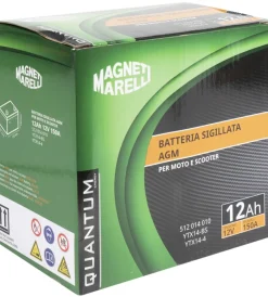 Magneti marelli batteria moto e scooter 12ah 12v 150a tecnologia agm sigillata polo positivo sinistro></noscript> Discount