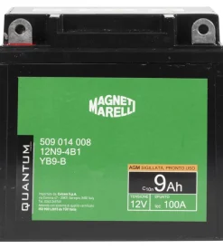 Magneti marelli batteria moto e scooter 9ah 12v 100a tecnologia agm sigillata polo positivo sinistro> Online
