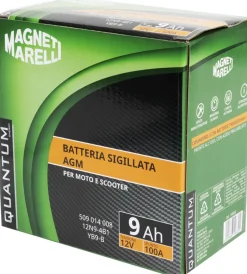 Magneti marelli batteria moto e scooter 9ah 12v 100a tecnologia agm sigillata polo positivo sinistro></noscript> Online