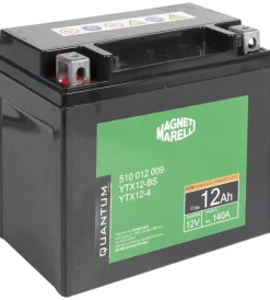 Magneti marelli batteria moto e scooter 12ah 12v 140a tecnologia agm sigillata polo positivo sinistro><noscript><img width=