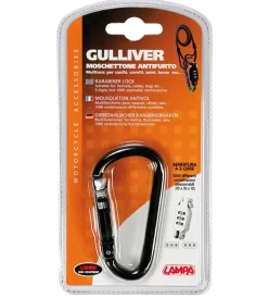 Moschettone antifurto nero "gulliver" 90599>Lampa Hot