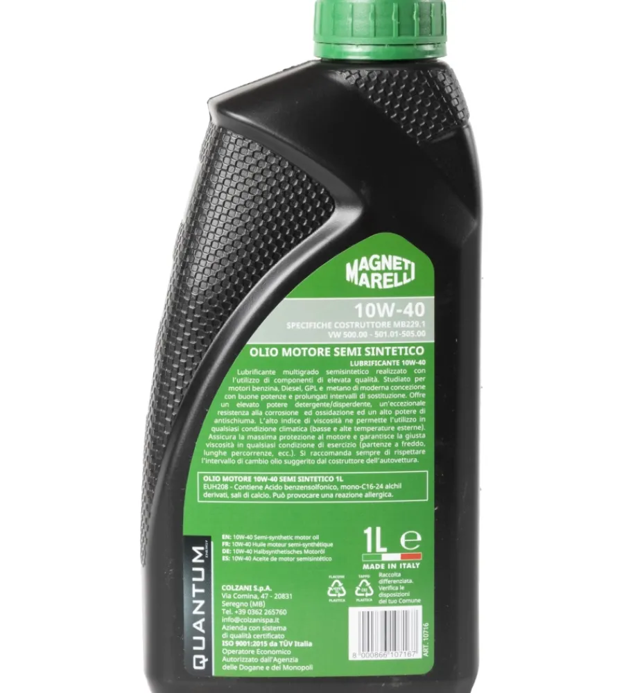 Olio lubrificante per auto magneti marelli "10w-40" semi sintetico, 1 litro>