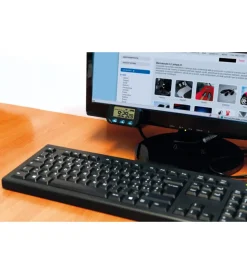 Orologio digitale quarzo con supporto per auto 