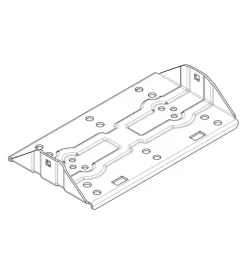 Piastra supporto braccetti grigia per n50110 per barre silenzio  n99946>Nordrive