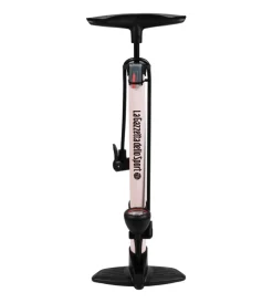 Pompa gonfiaggio per officina la gazzetta dello sport in acciaio colore rosa con manometro, 26x14,5x59 cm> Best