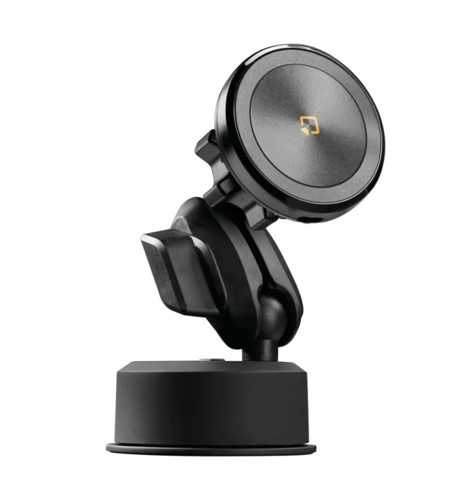 Porta telefono magnetico "mag wireless orbit" con ricarica wireless e attacco a ventosa adesiva - 91806>Lampa Online