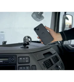 Porta telefono magnetico "magpro" con attacco a ventosa adesiva orientabile e ruotabile - 91805>Lampa New