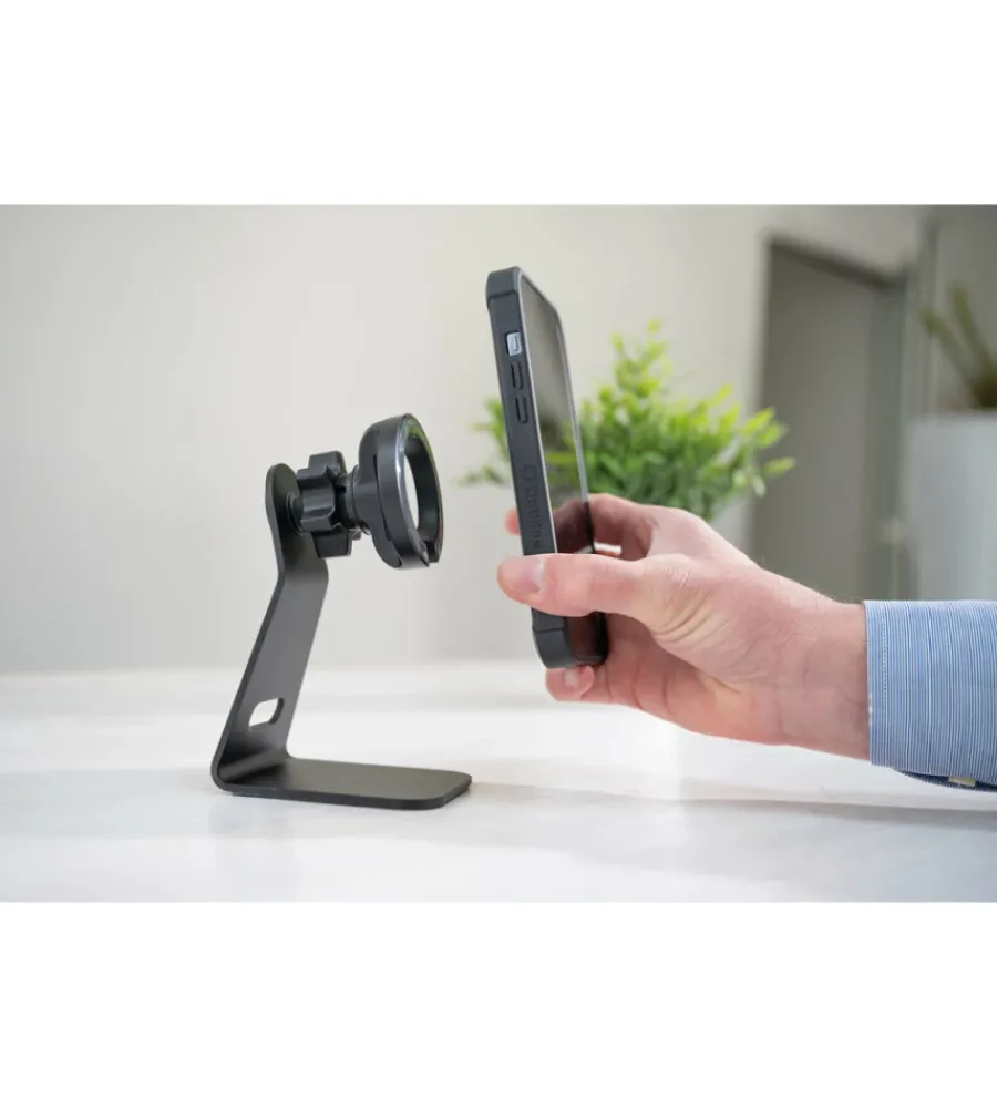 Porta telefono magnetico da tavolo "mag pro stand" con base adesiva - 91769>Lampa Sale