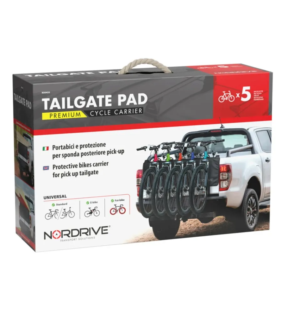 Portabici lampa "tailgate pad" per sponda posteriore pickup - cod. n50435>Nordrive Outlet