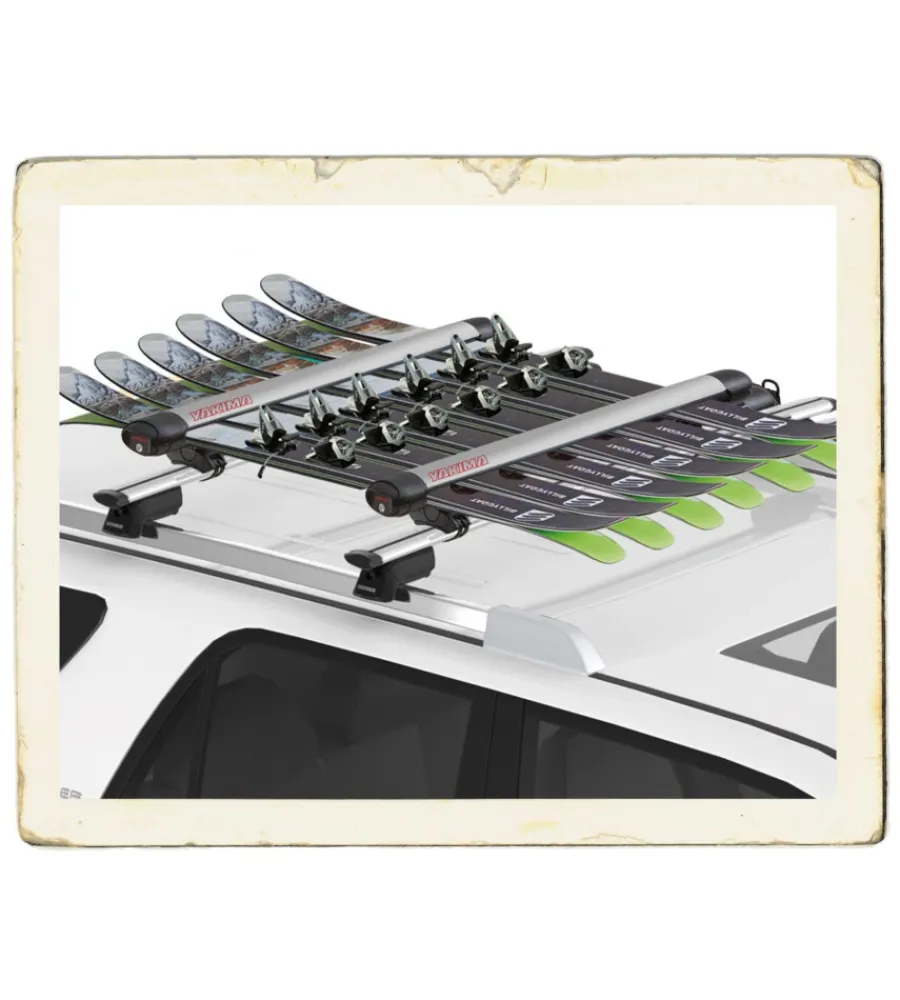 Portasci per barre da tetto "fatcat 6 evo silver" - y8003086>Yakima Outlet