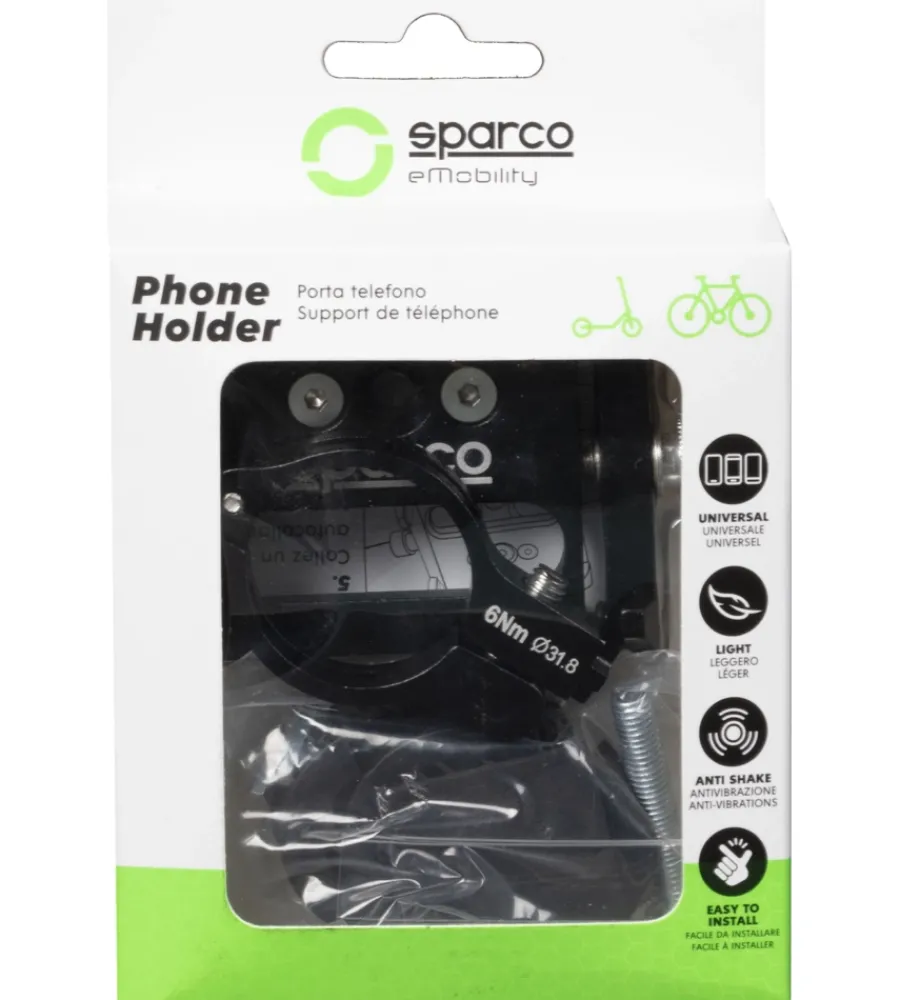Portasmartphone per bici alluminio>Sparco Outlet