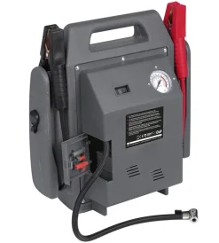 Power station starter 4 in 1 compressore e avviatore portatile automobili 12 v 900a 17 bar>