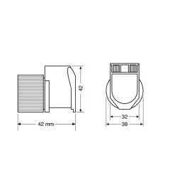 Presa corrente per uso esterno, 12/24v  38969></noscript>Lampa