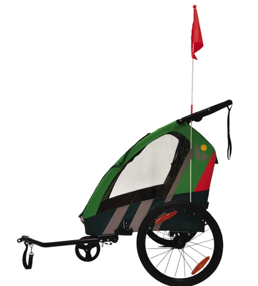 Rimorchio passeggino bici bellelli "trailblazer" 2 in 1 verde chiaro, 41 kg> Clearance