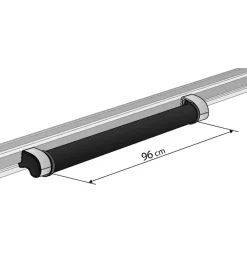 Rullo posteriore - 96 cm per barre kargo plus n11034>Nordrive Discount