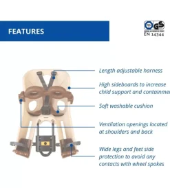 Seggiolino anteriore per bicicletta bellelli 