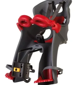 Seggiolino anteriore per bicletta bellelli "freccia" dark grey, portata massima 15 kg>