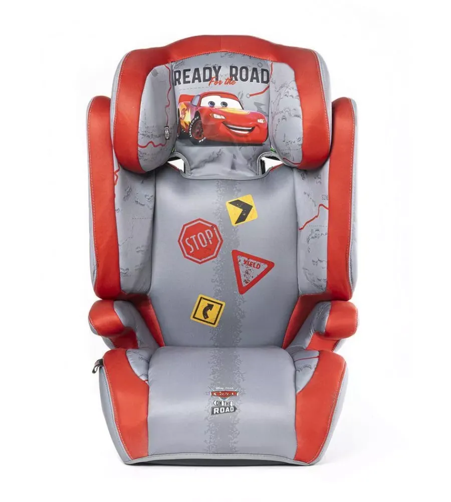 Seggiolino auto disney "cars" per bambini con altezza da 100 a 150 cm, ece r129> Sale