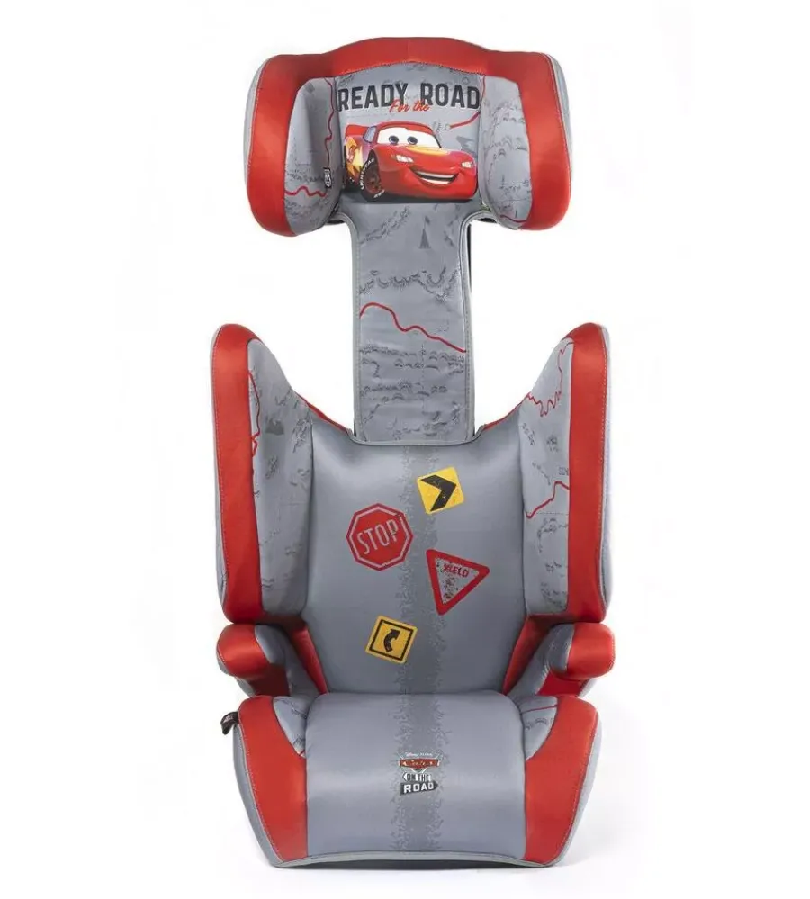 Seggiolino auto disney "cars" per bambini con altezza da 100 a 150 cm, ece r129> Sale