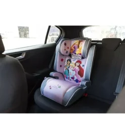 Seggiolino auto disney "princess" per bambini con altezza da 100 a 150 cm, ece r129>