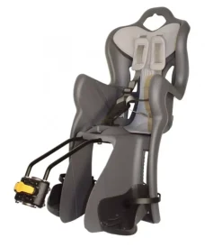Seggiolino bici posteriore bellelli "b-one lux" grigio scuro, portata massima 22 kg> Sale