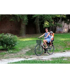 Seggiolino bici posteriore bellelli "tiger" arancione portata massima 22 kg> Outlet