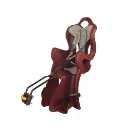 Seggiolino bici posteriore bellelli "b-one" bordeaux, portata massima 22 kg> Discount