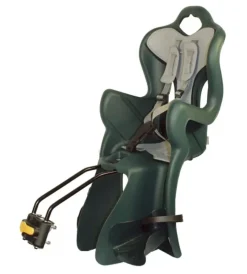 Seggiolino bici posteriore bellelli "b-one lux" verde, portata massima 22 kg> Hot