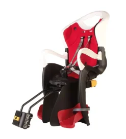 Seggiolino bici posteriore bellelli "tiger relax" rosso e bianco, portata massima 22 kg> Best
