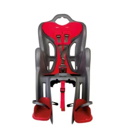 Seggiolino per bici posteriore bellelli "b-one" attacco al portapacchi grigio scuro, portata massima 22 kg> Best