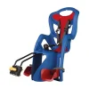 Seggiolino posteriore blu per bicicletta per bambini, max. 22 kg, da 3 a 8 anni - si fissa al telaio> Hot