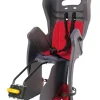 Seggiolino posteriore per bicicletta bellelli "little duck" dark grey, portata massima 22 kg>