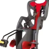 Seggiolino posteriore per bicicletta bellelli "pepe" dark grey, portata massima 22 kg> New