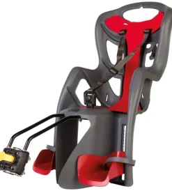 Seggiolino posteriore per bicicletta bellelli "pepe" dark grey, portata massima 22 kg> New