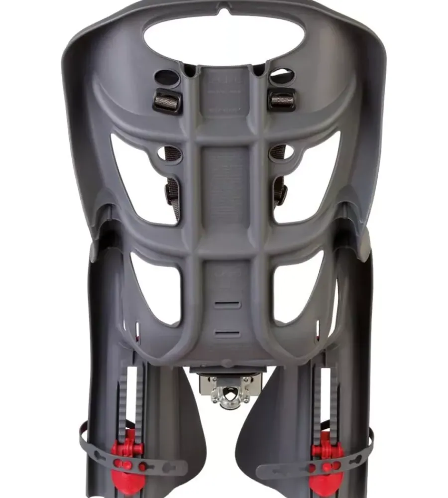 Seggiolino posteriore per bicicletta bellelli "pepe" dark grey, portata massima 22 kg> New
