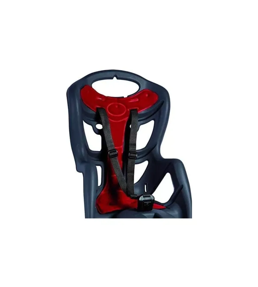 Seggiolino posteriore per bicicletta bellelli "pepe" dark grey, portata massima 22 kg> New