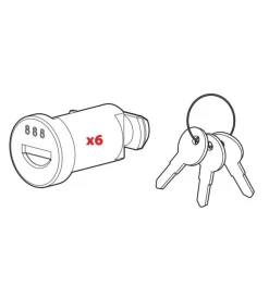 Set 6 cilindri serratura serie n e 3 chiavi>Nordrive Best