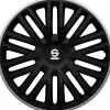 Set 4 copricerchi 14" pollici copriruota auto bergamo spc1485bkgr nero grigio>Sparco Online