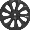 Set 4 copricerchi auto "sicilia" nero, 15" pollici - spc1570bk>Sparco Outlet