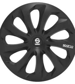 Set 4 copricerchi auto "sicilia" nero, 15" pollici - spc1570bk>Sparco Outlet