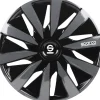 Set 4 copricerchi auto "lazio" nero/grigio, 15" pollici - spc1591bkgr>Sparco Hot