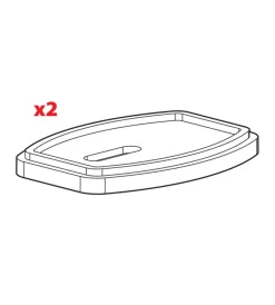 Set 2 distanziali per tamponi kit attacchi kargo - h = 7 mm  n99989>Nordrive Best