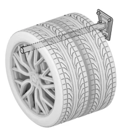 Set 2 ganci porta gomme e cerchioni da parete richiudibili - 15969></noscript>Lampa Sale