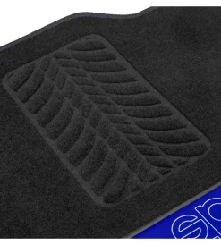 Set 4 tappetini neri e blu per auto in moquette></noscript>Sparco