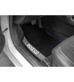 Set 4 tappetini neri e grigi per auto in moquette></noscript>Sparco Sale
