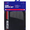 Set 4 tappetini neri e rossi per auto>Sparco Best