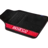 Set 4 tappetini per auto nero/rosso in moquette>Sparco Hot