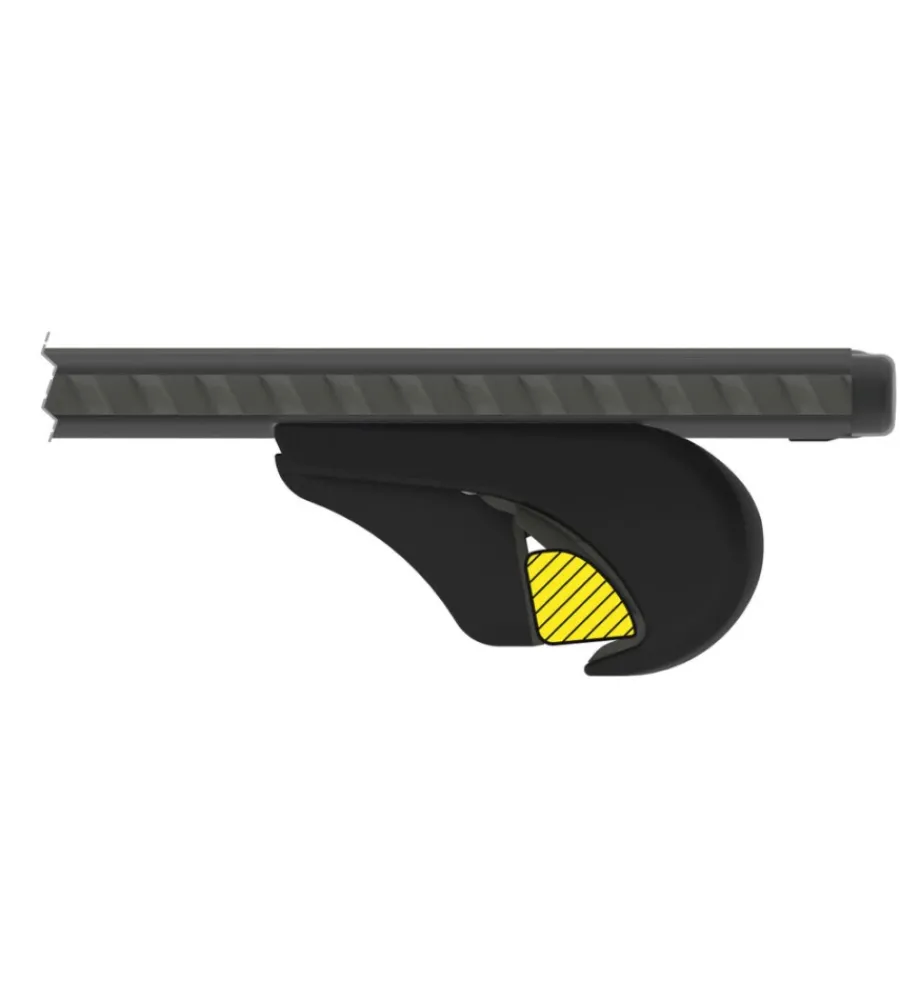 Set completo barre portatutto "evos silenzio black rail" in alluminio m 120 cm - n15090>Nordrive Online