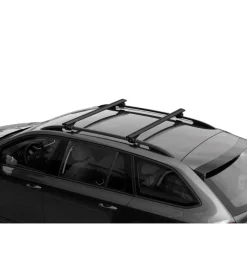 Set completo barre portatutto "evos silenzio black rail" in alluminio l 128 cm - n15091>Nordrive